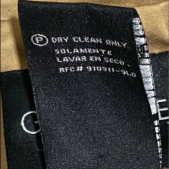 George Safari Jacket Color Stone Khaki with Belt Waist Length Size 12 - Picture 5 of 5